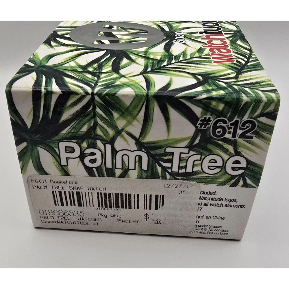 Watchitude Snap Palm‎ Tree Limited Edition Slap Watch #612 New in Box -3411